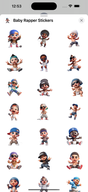 Baby Rapper StickersiPhone版截图1