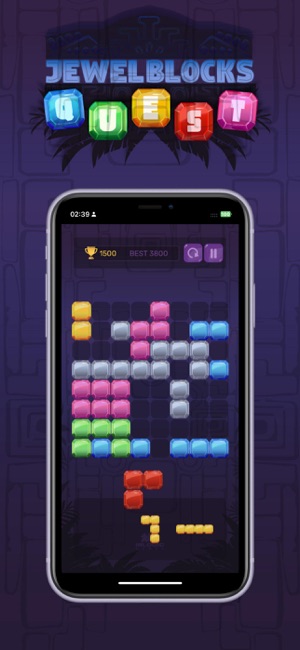 Jewel Blocks: QuestiPhone版截图3