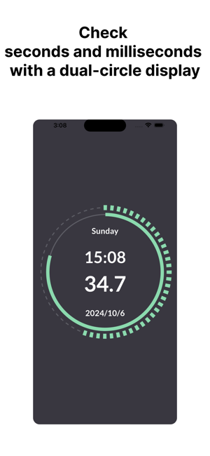 Round Millisecond ClockiPhone版截图1