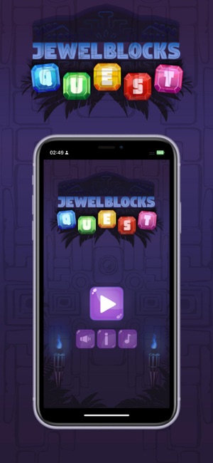 Jewel Blocks: QuestiPhone版截图1