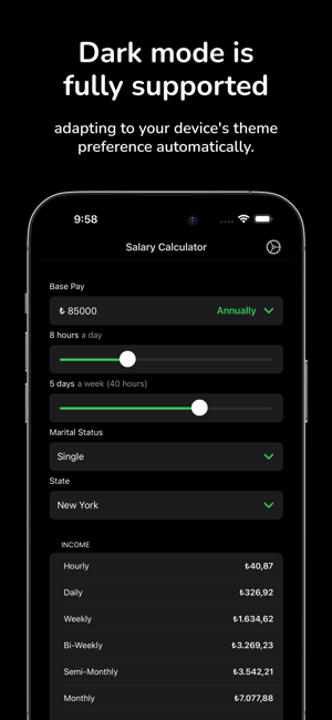 Salary Paycheck Calculator USiPhone版截图5