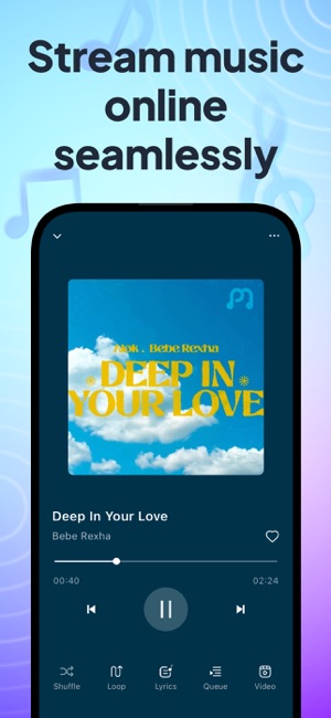 POPMusic: MP3 Player, OfflineiPhone版截图1