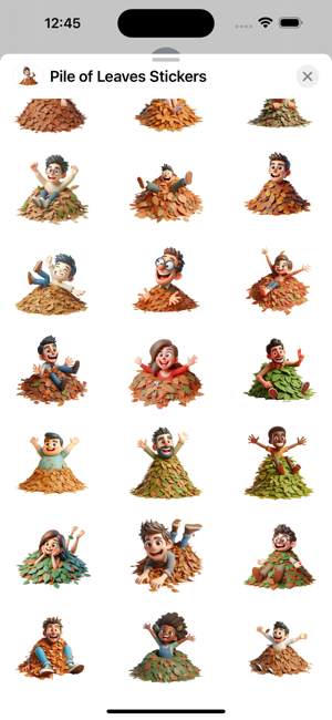 Pile of Leaves StickersiPhone版截图3