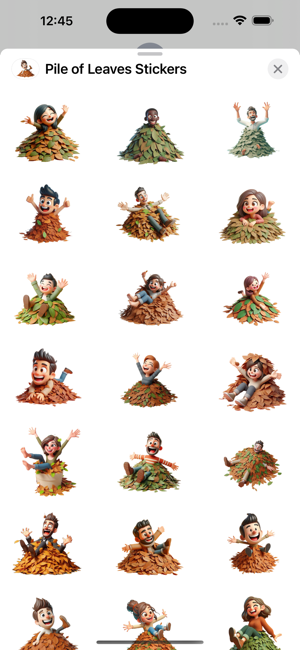 Pile of Leaves StickersiPhone版截图1