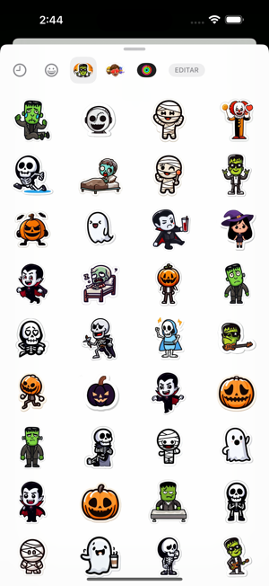 Monster Halloween Fun StickersiPhone版截图2