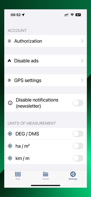 GPS Fields areas measureiPhone版截图7