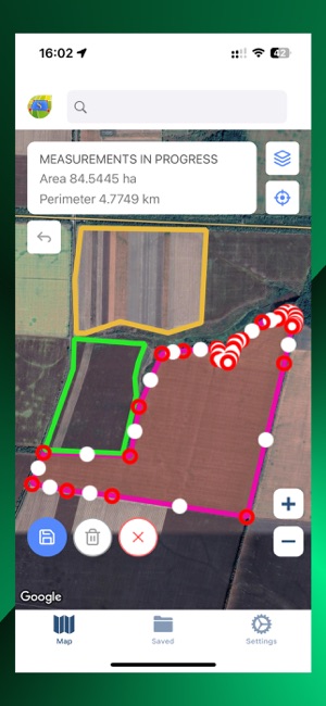 GPS Fields areas measureiPhone版截图3