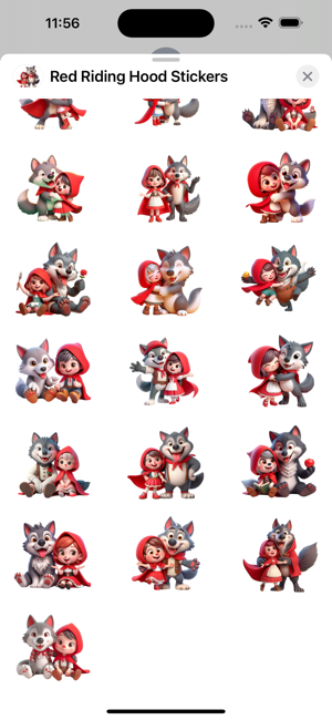 Red Riding Hood StickersiPhone版截图3