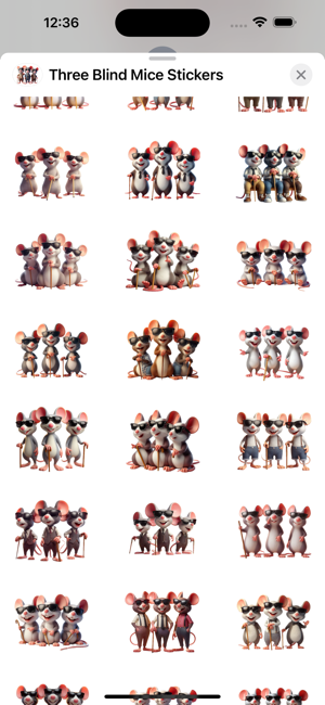 Three Blind Mice StickersiPhone版截图2