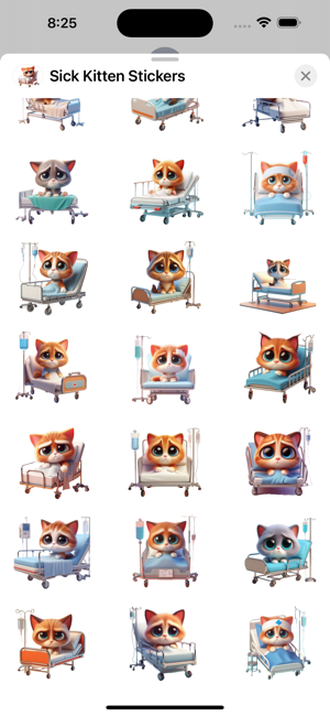 Sick Kitten StickersiPhone版截图3