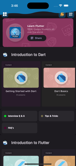 Learn Dart and Flutter CodingiPhone版截图2