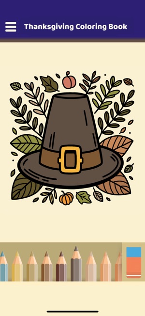 Thanksgiving Coloring BookiPhone版截图3