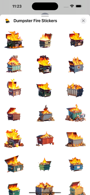 Dumpster Fire StickersiPhone版截图1