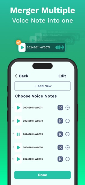 Voice Note MergeriPhone版截图2