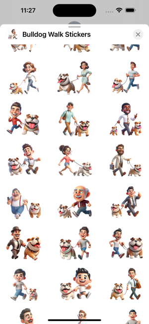 Bulldog Walk StickersiPhone版截图2