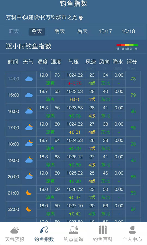 钓鱼天气预报鸿蒙版截图2