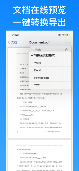 PDF转换器iPhone版截图3