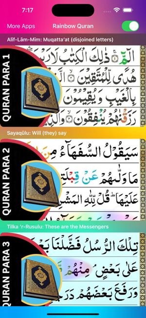 Rainbow Quran | Pink Quran AppiPhone版截图1