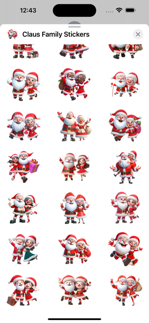 Claus Family StickersiPhone版截图3