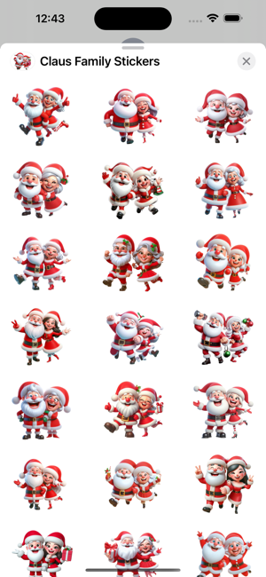 Claus Family StickersiPhone版截图1