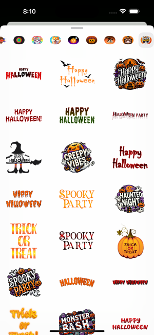 Spooky Phrases StickersiPhone版截图3