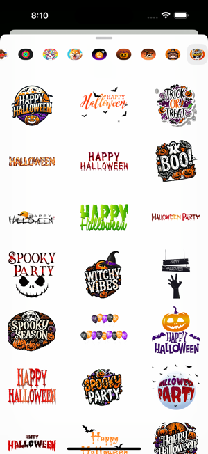 Spooky Phrases StickersiPhone版截图2