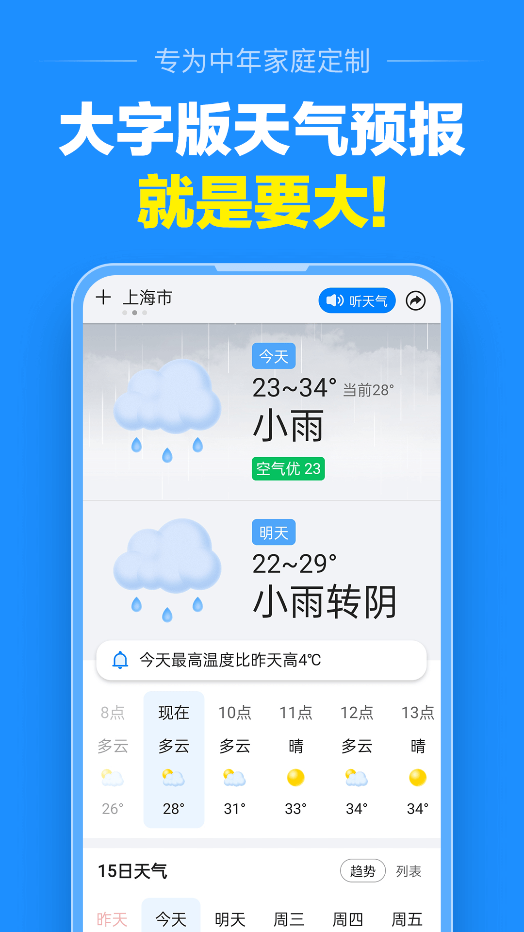 准点天气鸿蒙版截图1