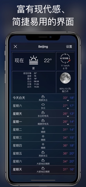 10天详细天气预报 +iPhone版截图4