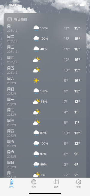 天气 ´iPhone版截图5