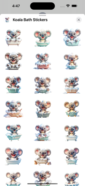 Koala Bath StickersiPhone版截图1