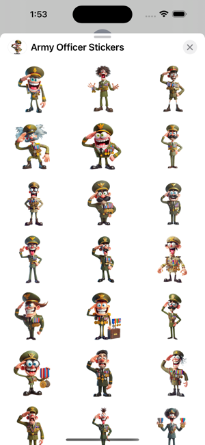 Army Officer StickersiPhone版截图1