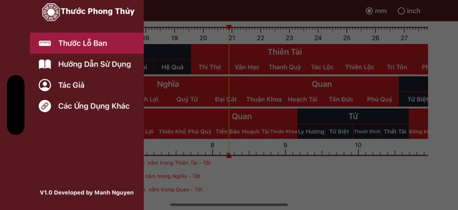 Thước Lỗ Ban Phong ThuỷiPhone版截图2