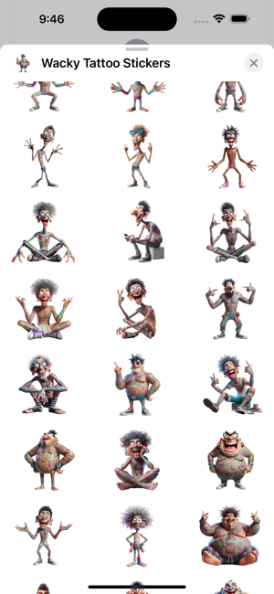 Wacky Tattoo StickersiPhone版截图2