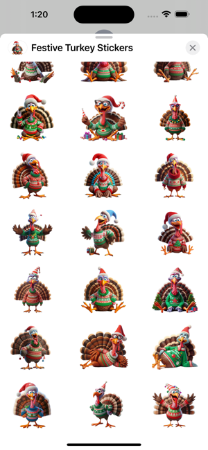 Festive Turkey StickersiPhone版截图3