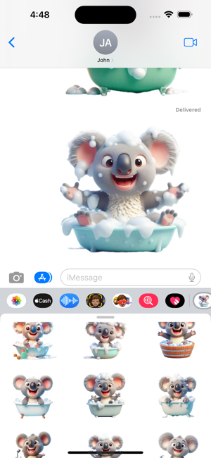 Koala Bath StickersiPhone版截图5