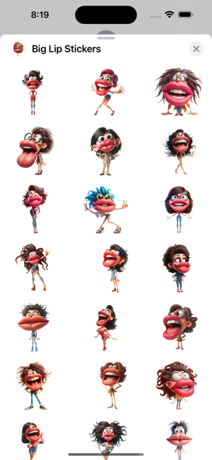 Big Lip StickersiPhone版截图1