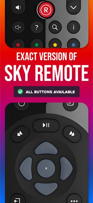 Remote Control for Sky TViPhone版截图2