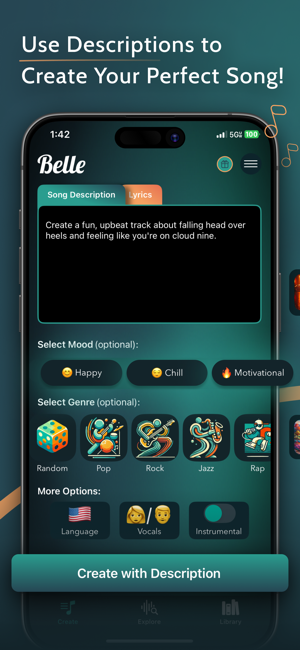 Belle: AI Song GeneratoriPhone版截图1