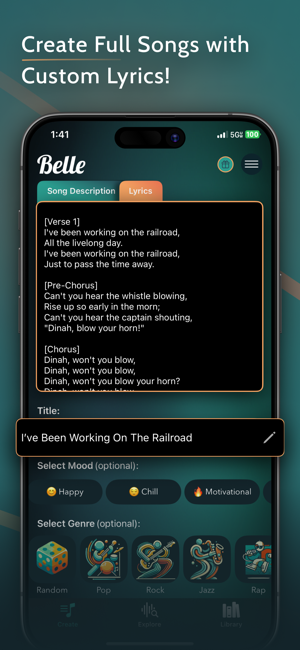 Belle: AI Song GeneratoriPhone版截图4